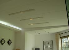 别墅装修客厅中式风格简单石膏板吊顶效果图
